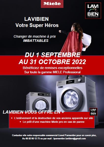 OFFRE SPECIALE RENTREE 2022 SUR LA NOUVELLE GAMME MIELE PROFESSIONAL