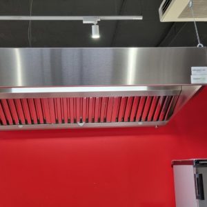 HOTTE INOX D'EXPO NEUVE SANS MOTEUR AVEC FILTRE A GRAISSE -50%