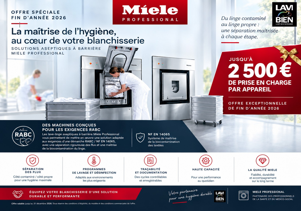 OPÉRATION FIN D’ANNÉE — Jusqu’à 2 500 € par appareil Miele Professional